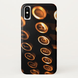 Antique typewriter keys iPhone x case