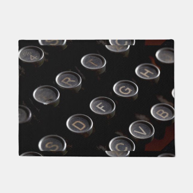 Antique Typewriter Keys Doormat (Front)