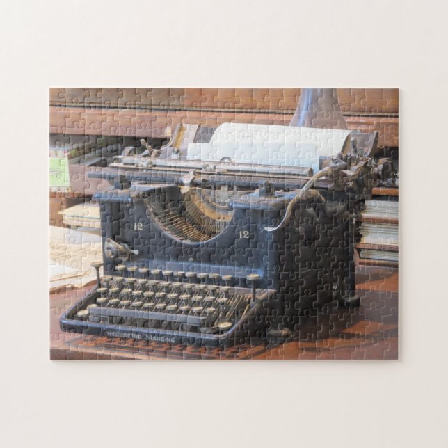 Antique Typewriter Puzzle (Horizontal)