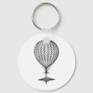 Antique UFO Balloon 1 Key Ring