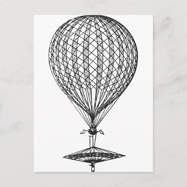 Antique UFO Balloon 1 Postcard (Front)
