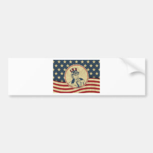 antique uncle sam bumper sticker