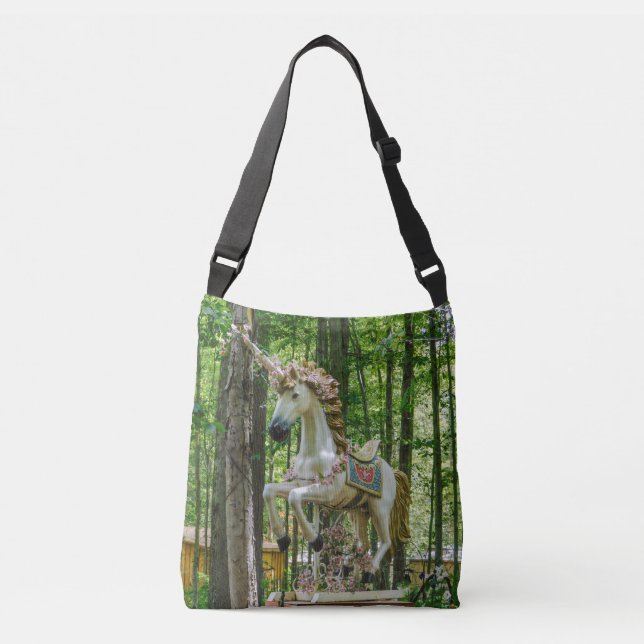 Antique Unicorn Crossbody Bag (Front)