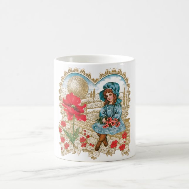 Antique Valentine Coffee Mug (Center)