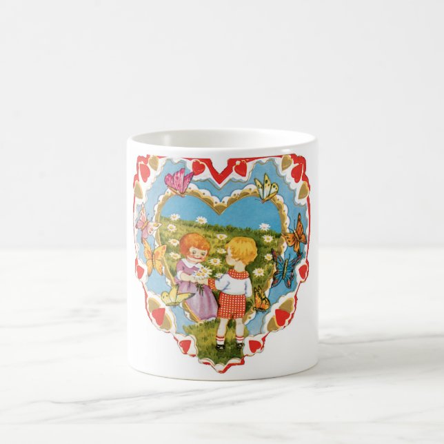 Antique Valentine Coffee Mug (Center)