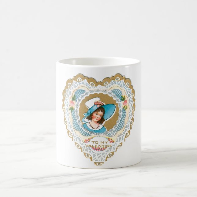 Antique Valentine Coffee Mug (Center)