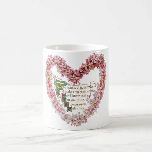 Antique Valentine Coffee Mug (Center)