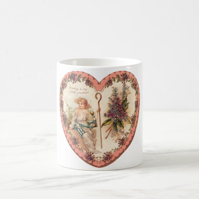 Antique Valentine Coffee Mug (Center)