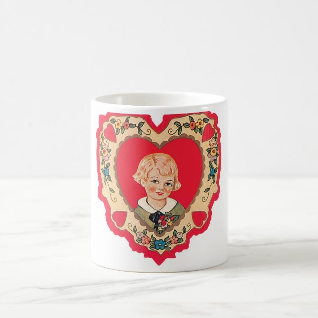 Antique Valentine Coffee Mug (Center)
