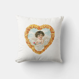 Antique Valentine Cupid Cushion