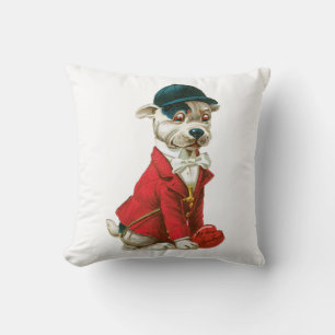 Antique Valentine Dog Cushion