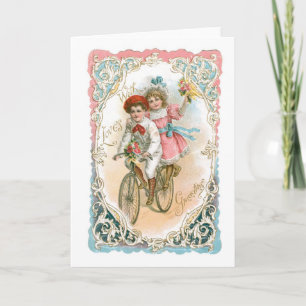 Antique Valentine Holiday Card