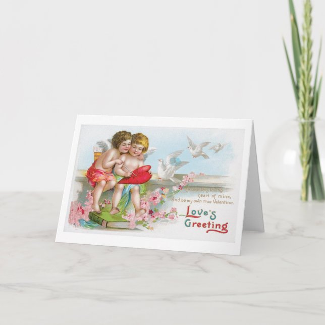 Antique Valentine Holiday Card (Front)