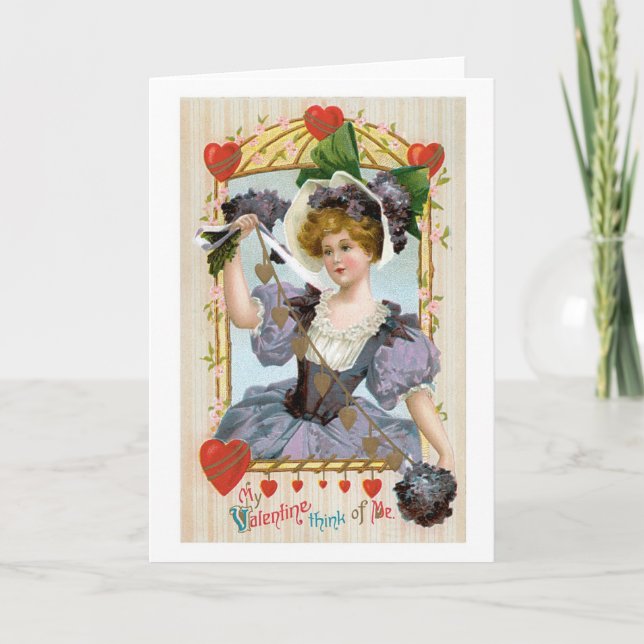Antique Valentine Holiday Card (Front)