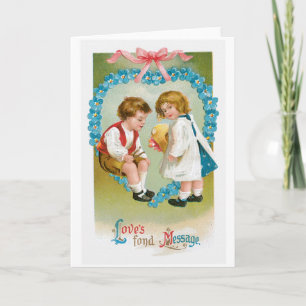 Antique Valentine Holiday Card