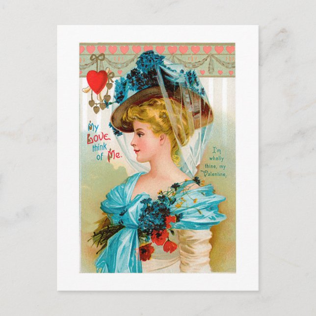 Antique Valentine Holiday Postcard (Front)