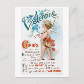 Antique Valentine Holiday Postcard