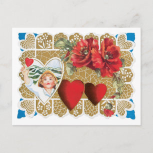 Antique Valentine Holiday Postcard