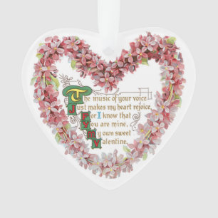 Antique Valentine Ornament