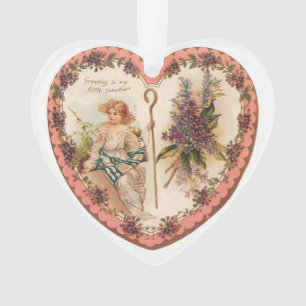 Antique Valentine Ornament