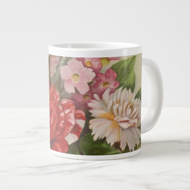 Antique Valentine's Day, L. Prang & Co., 1882  Large Coffee Mug (Front Right)