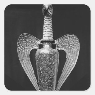 Antique vase transformed to a liturgical ewer square sticker