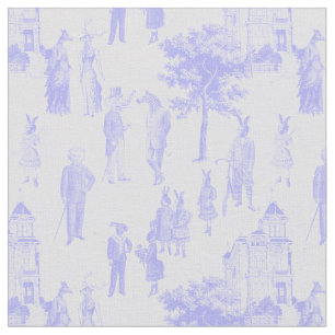 antique victorian animal pastel purple lilac toile fabric