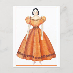 Antique Victorian Doll Postcard