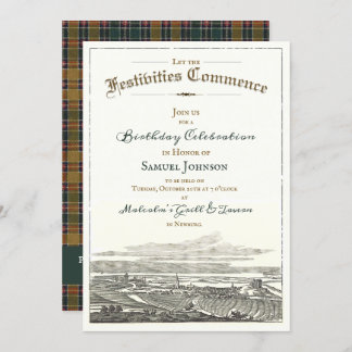 Antique Vintage Elegant Celtic Birthday Invitation