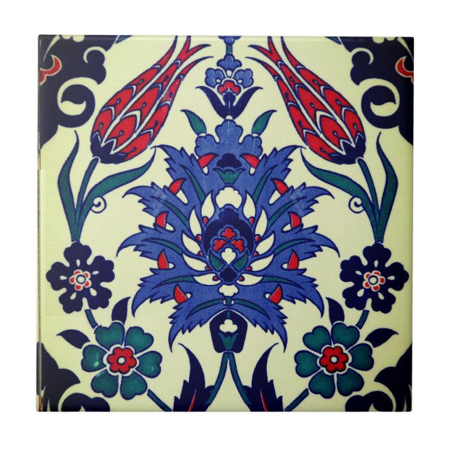 Antique Vintage Mosaic Ceramic Tile (Front)