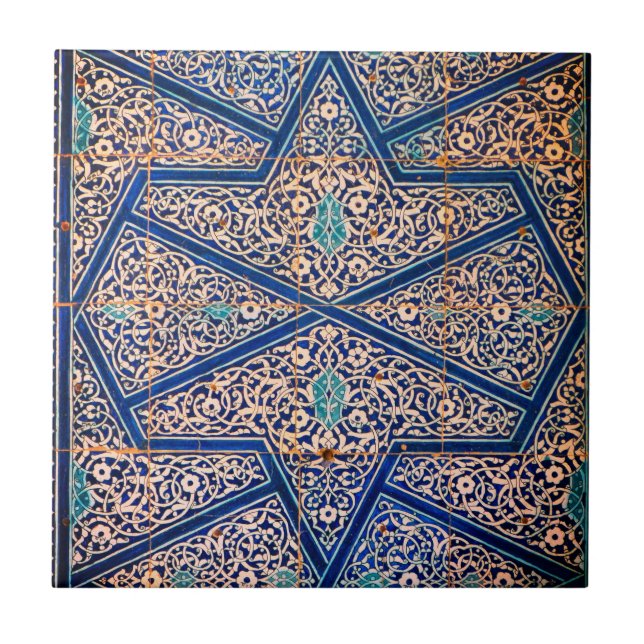 Antique Vintage Mosaic Ceramic Tile (Front)