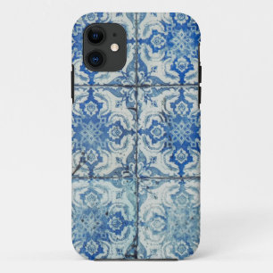 Antique Vintage Portuguese Tiles Pattern - Azulejo iPhone 11 Case