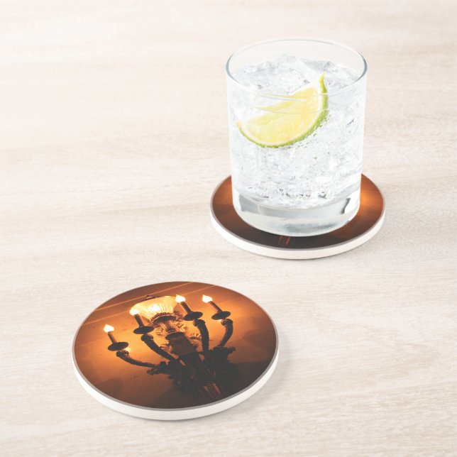 Antique Wall Sconce Coaster (Side)