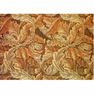 Antique Wallpaper Leaves - Acanthus Photo Sculpture Magnet