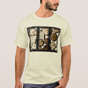 Antique Watch Face Triptych Art T-Shirt