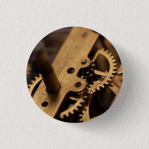 Antique Watch Internal Parts 3 Cm Round Badge