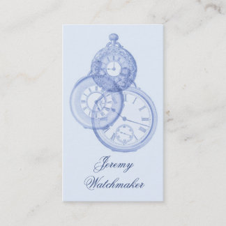 Antique watch repair business card