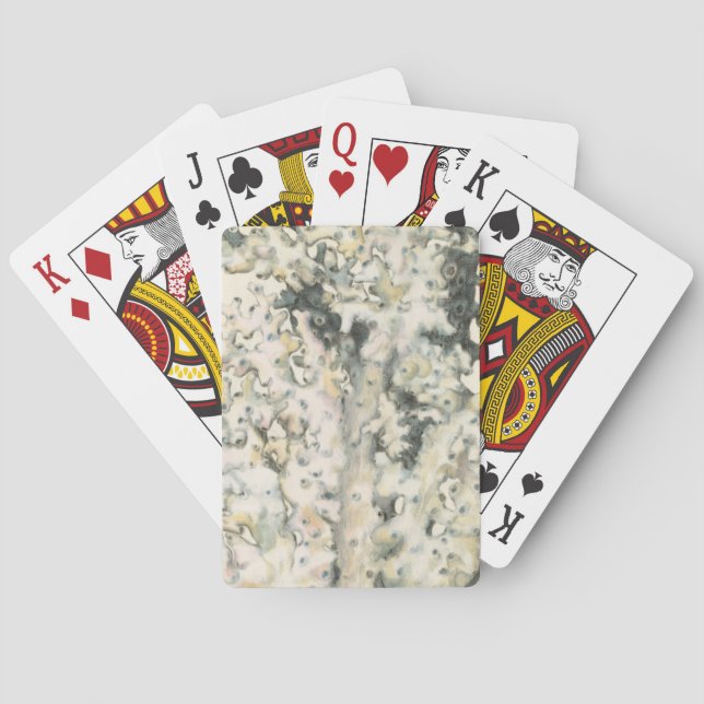 Antique Watercolor Coral Playing Cards (Back)