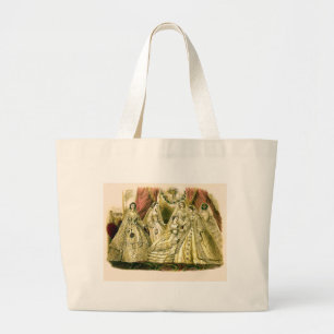 Antique Wedding Bridal Large Tote Bag