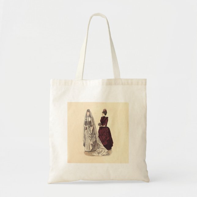 Antique Wedding Tote Bag (Front)