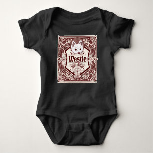 Antique Westie Product of Scotland Baby Bodysuit