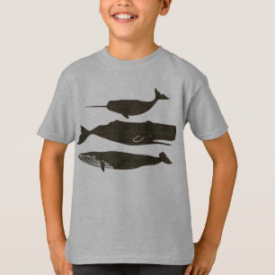 Antique Whale Nautical Sea Life T-Shirt