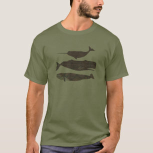Antique Whale Nautical Sea Life T-Shirt