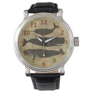 Antique Whale Nautical: Vintage Sea Life Watch