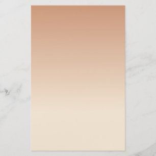 Antique White and Antique Brass Gradient Colours Stationery