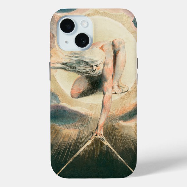 Antique William Blake Earth Compass Symbolism Case-Mate iPhone Case (Back)