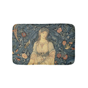 Antique William Morris Flora Bath Mat
