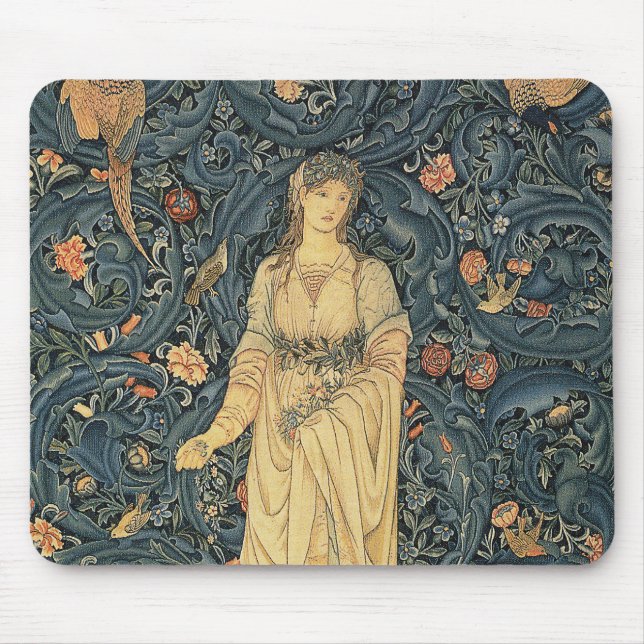 Antique William Morris Flora Mouse Pad (Front)