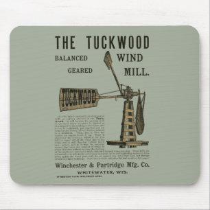 Antique Wind Mill The Tuckwood Whitewater Wis 1889 Mouse Pad