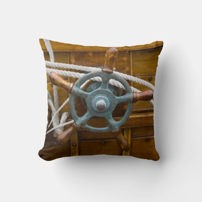 Antique Wooden Boat Cushion (Front)